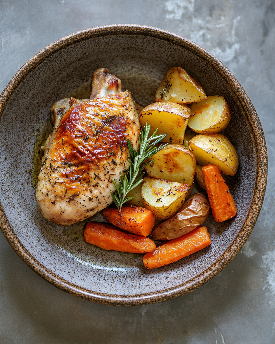 Rosemary Chicken with Potato & Carrot